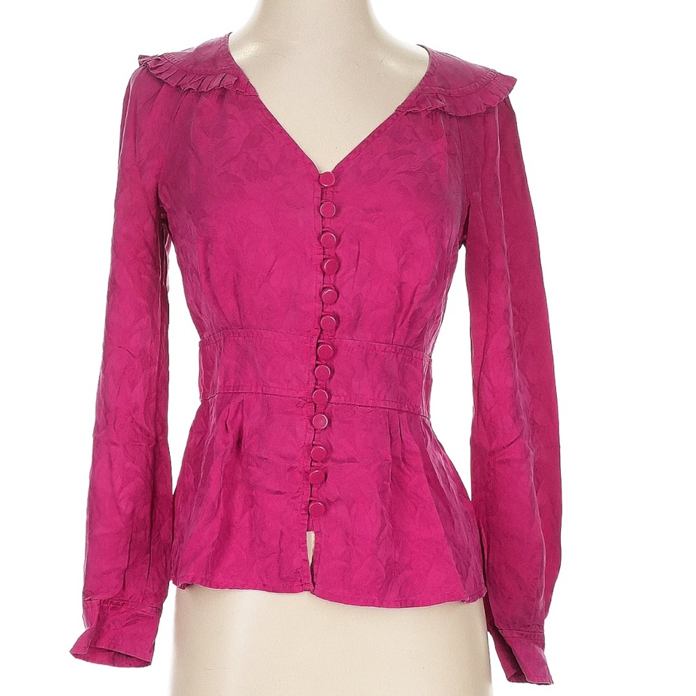 Marc by Marc Jacobs Fuchsia Button-Down Blouse